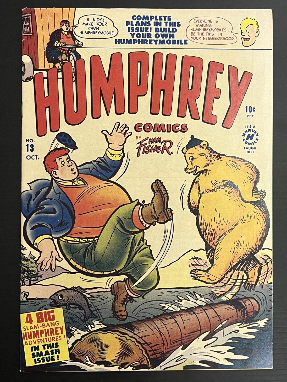 HUMPHREY #13 1948 HARVEY COMICS GOLDEN AGE OFF WHITE PAGES 10 CENT PROSHIPPER