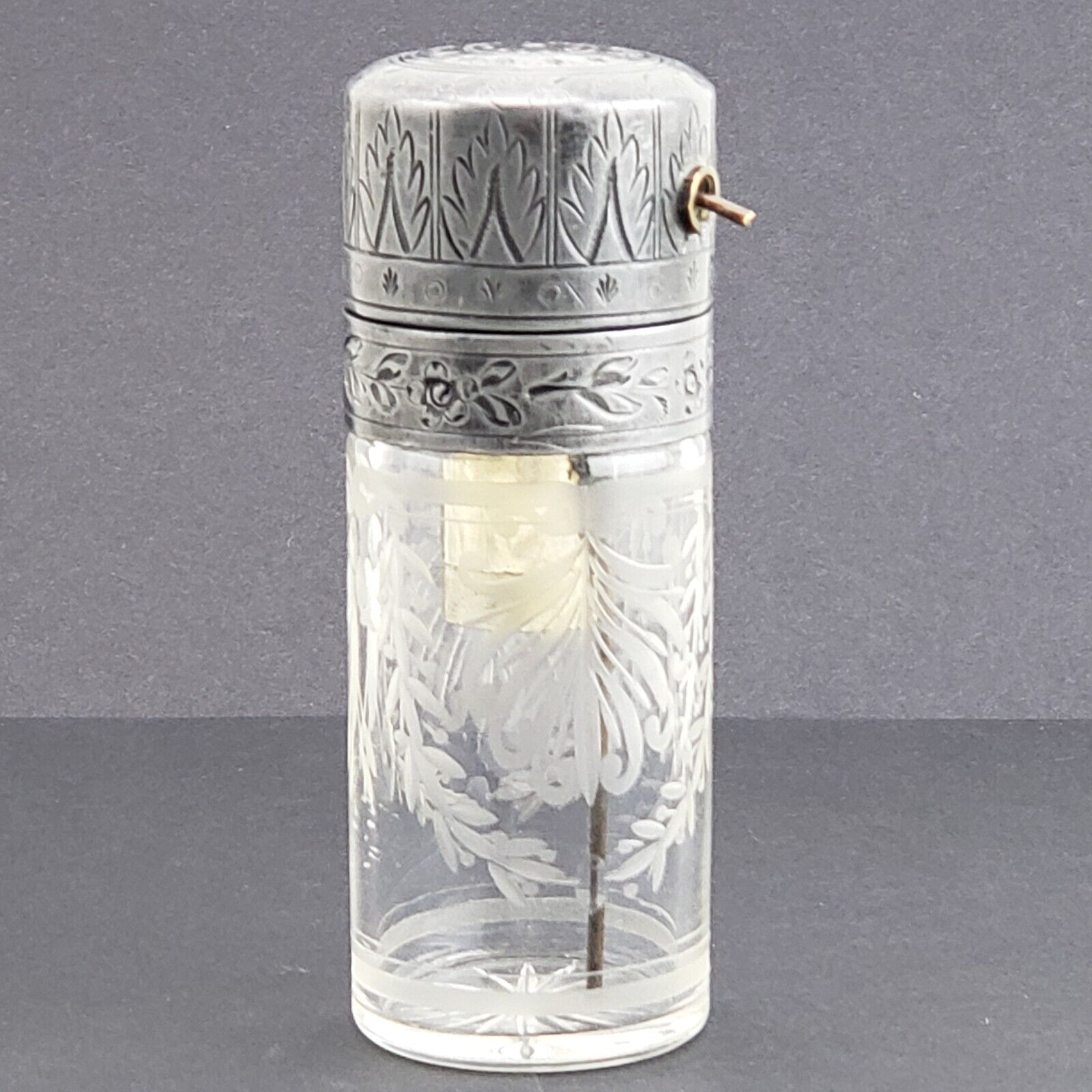 Antique Atomizer Heavy Cut Crystal Victorian Ornate Perfume Scent 4\