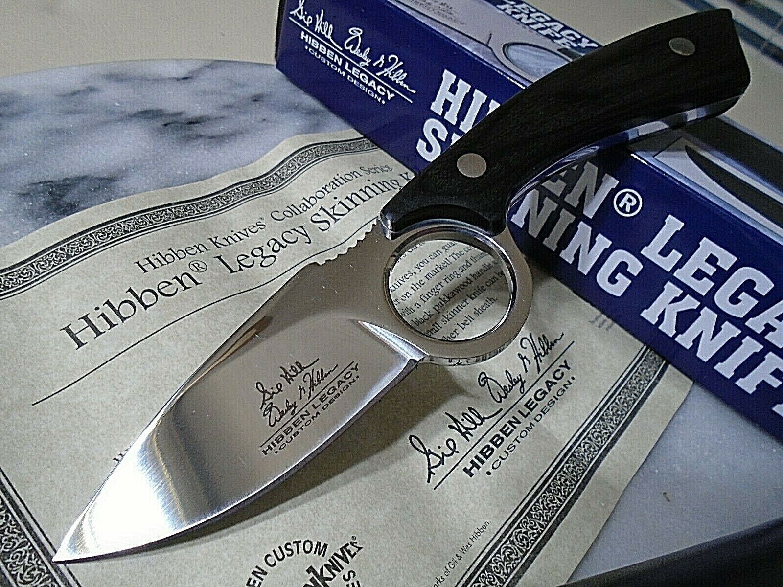 Wes/Gil Hibben Legacy Skinner Hunter Knife Fixed Blade Full Tang 5Cr15 GH5105 