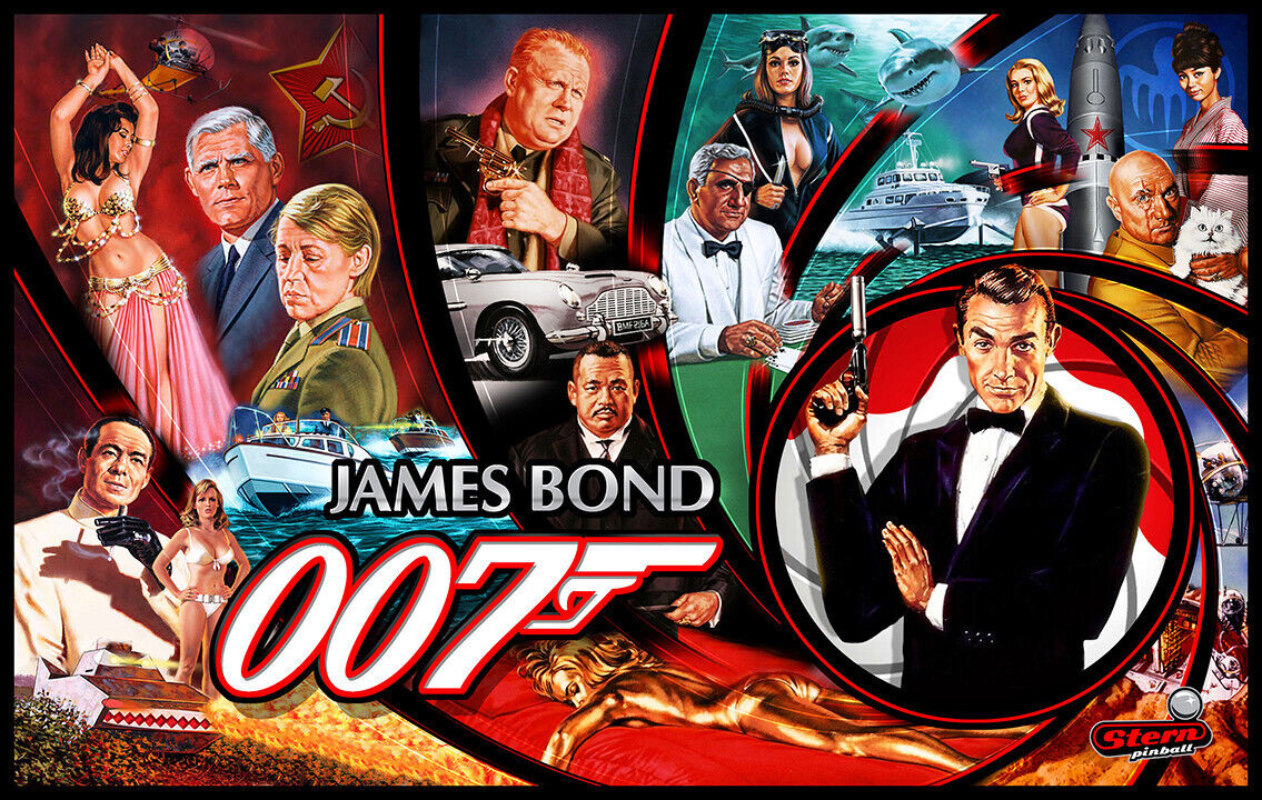 James Bond 007 Pinball Alternate Trans HIGHEST QUALITY RES Choose 1 of 3
