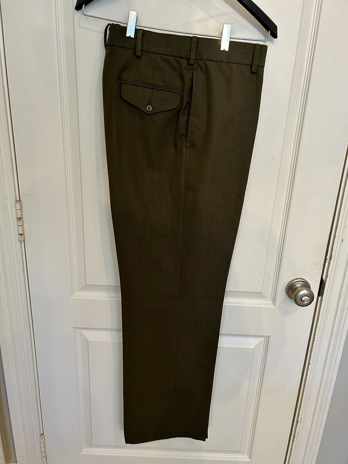 USMC Green Service Uniform Trousers, summer weight poly/wool blend, size 32R
