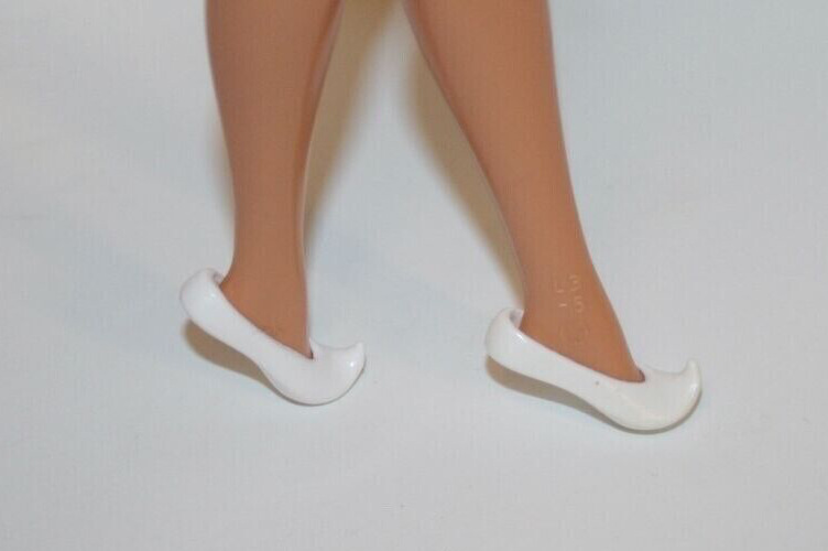 Princess Barbie Doll Jasmine White Slip on Shoes