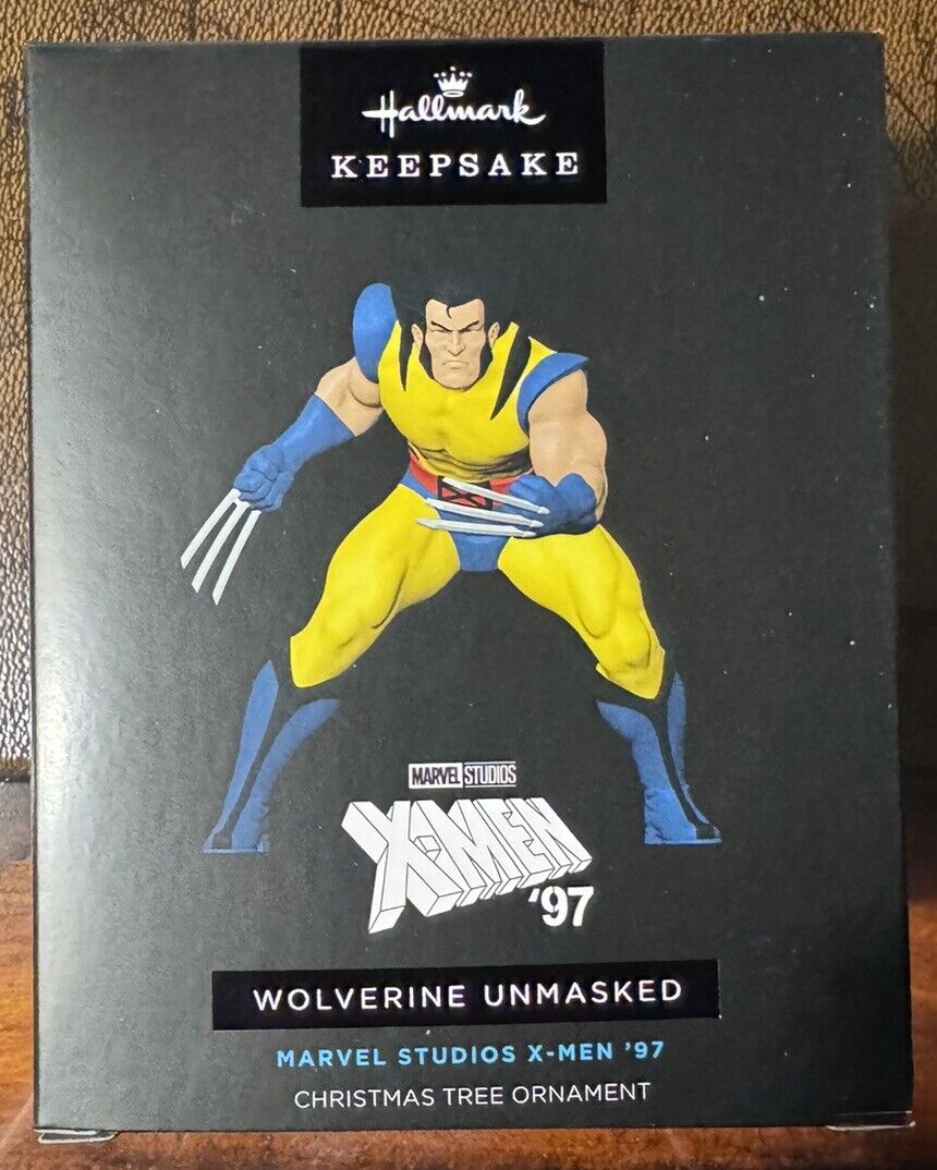 IN HAND SDCC 2024 Hallmark Wolverine Unmasked Marvel Studios X-Men ’97 Ornament