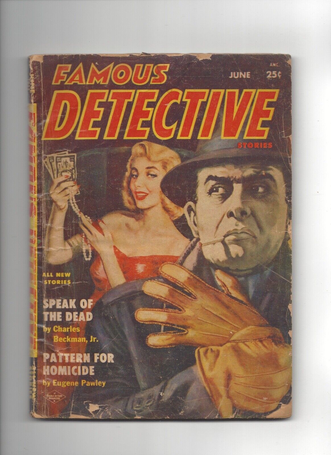 Famous Detective Stories June 1955 Volume 15 Issue #1  Double Action Magazine