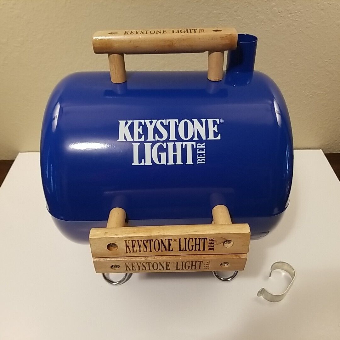 Rare Keystone Light Beer - Grill/Cooler - Metal/Wood Materials