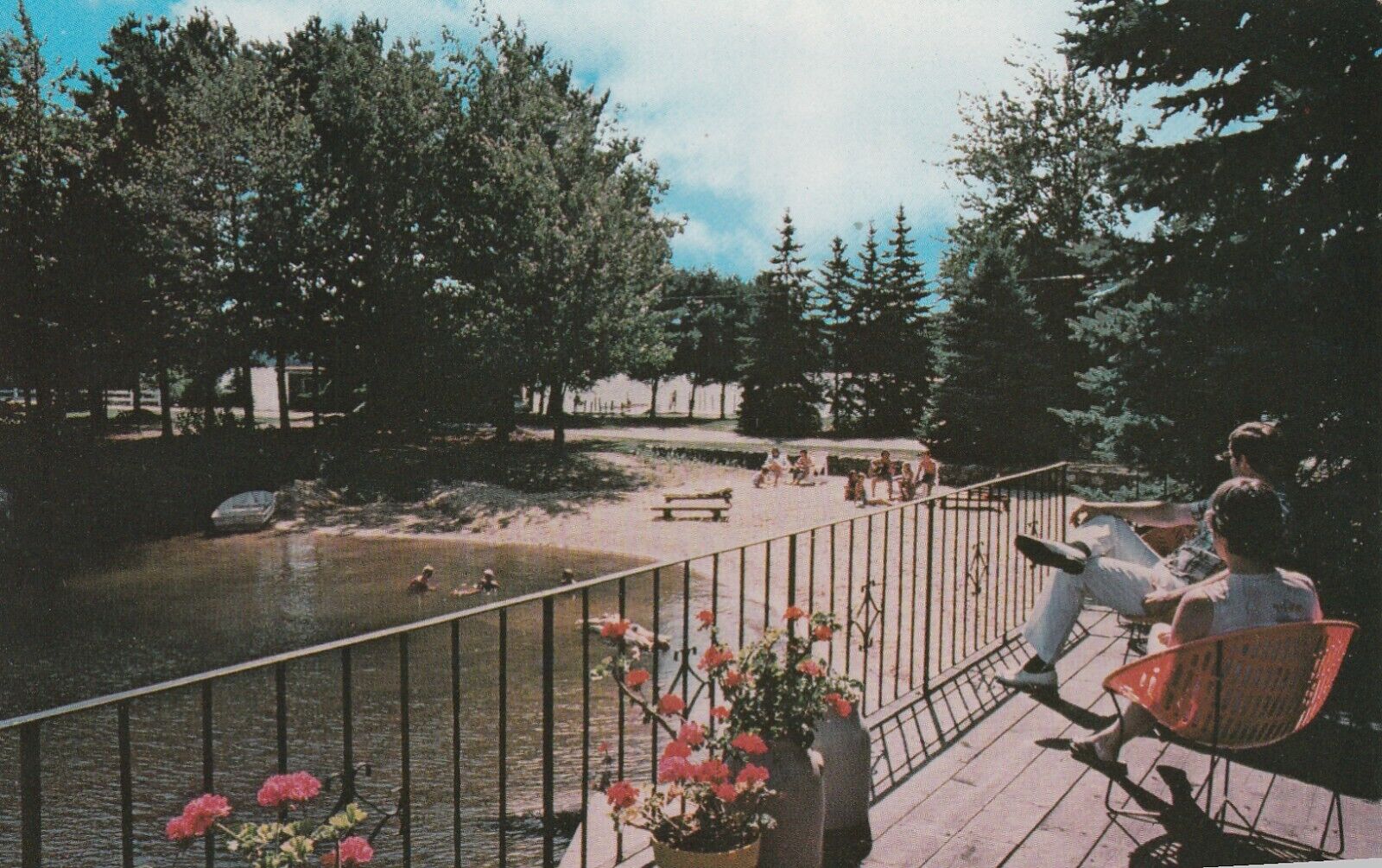 Laconia NH-New Hampshire, Christmas Island Resort, Vintage Postcard