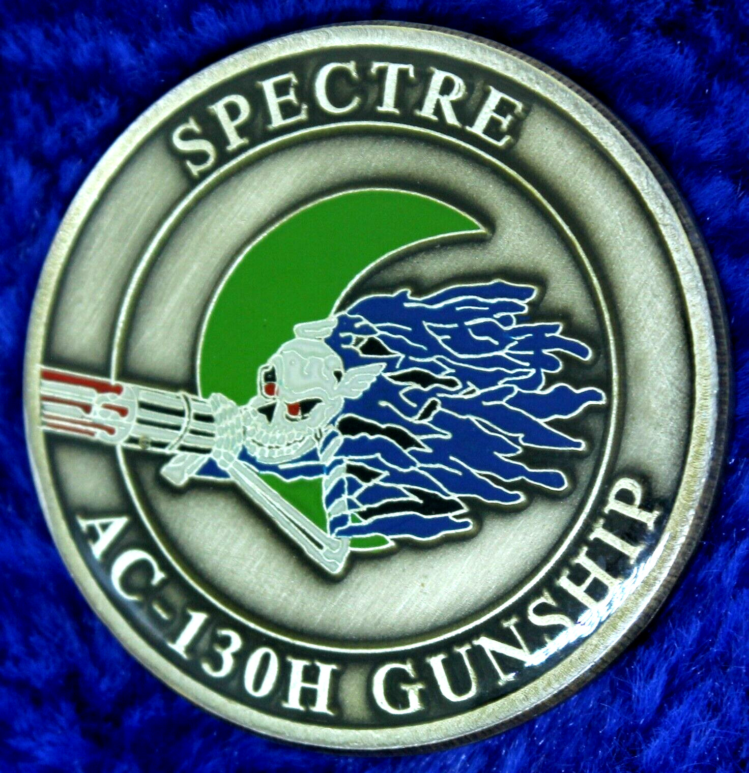 USAF AC-130 Gunship Spectre Challenge Coin PT-19