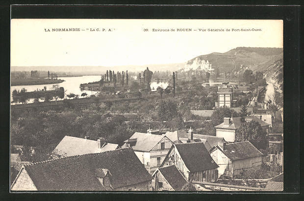 CPA Port-Saint-Ouen, General View 