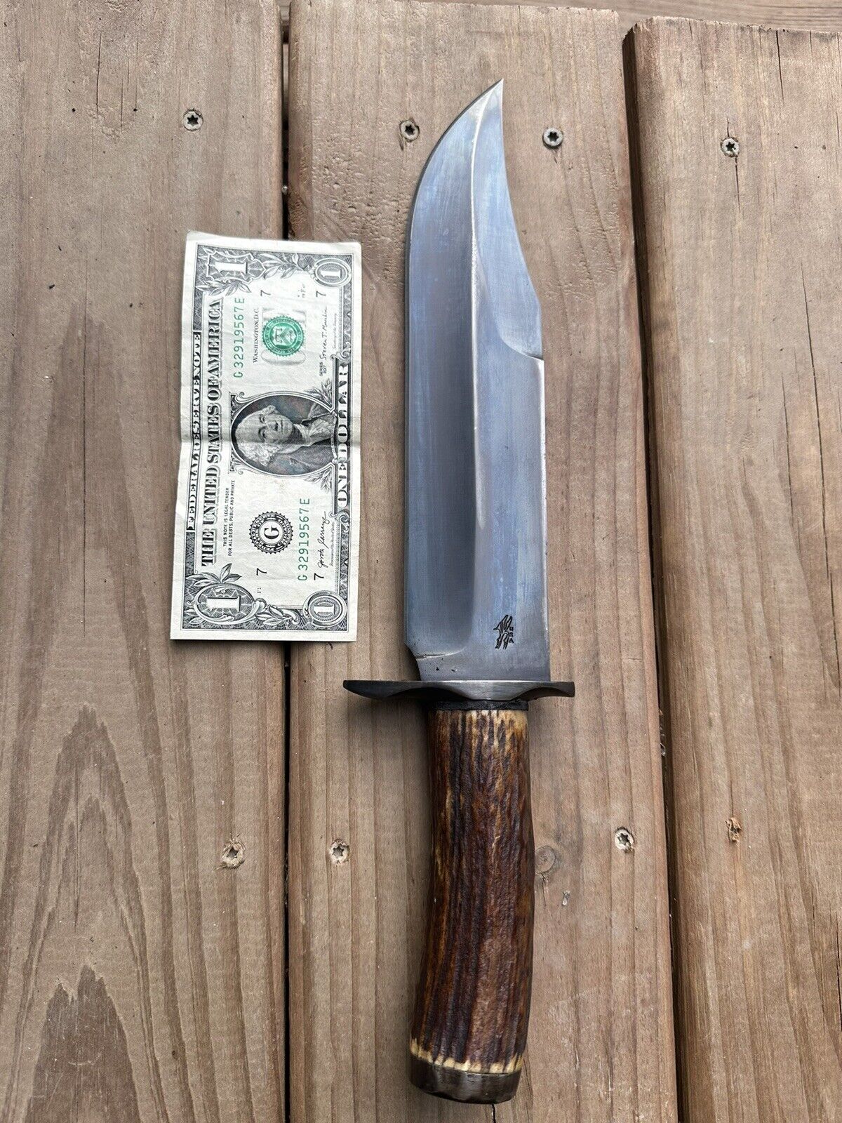 Custom Bowie Knife Full Tang Stag Handle