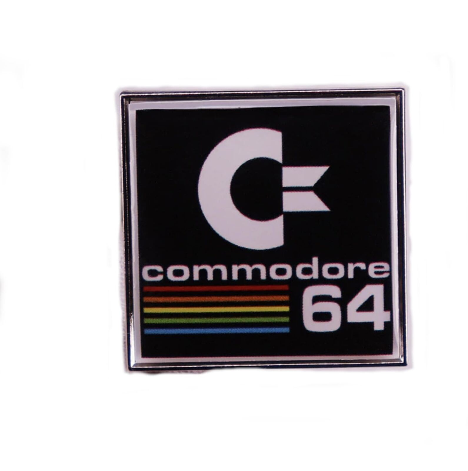 Commodore 64 C64 Home Personal Computer PC Logo Retro Vintage 1980s Enamel Pin