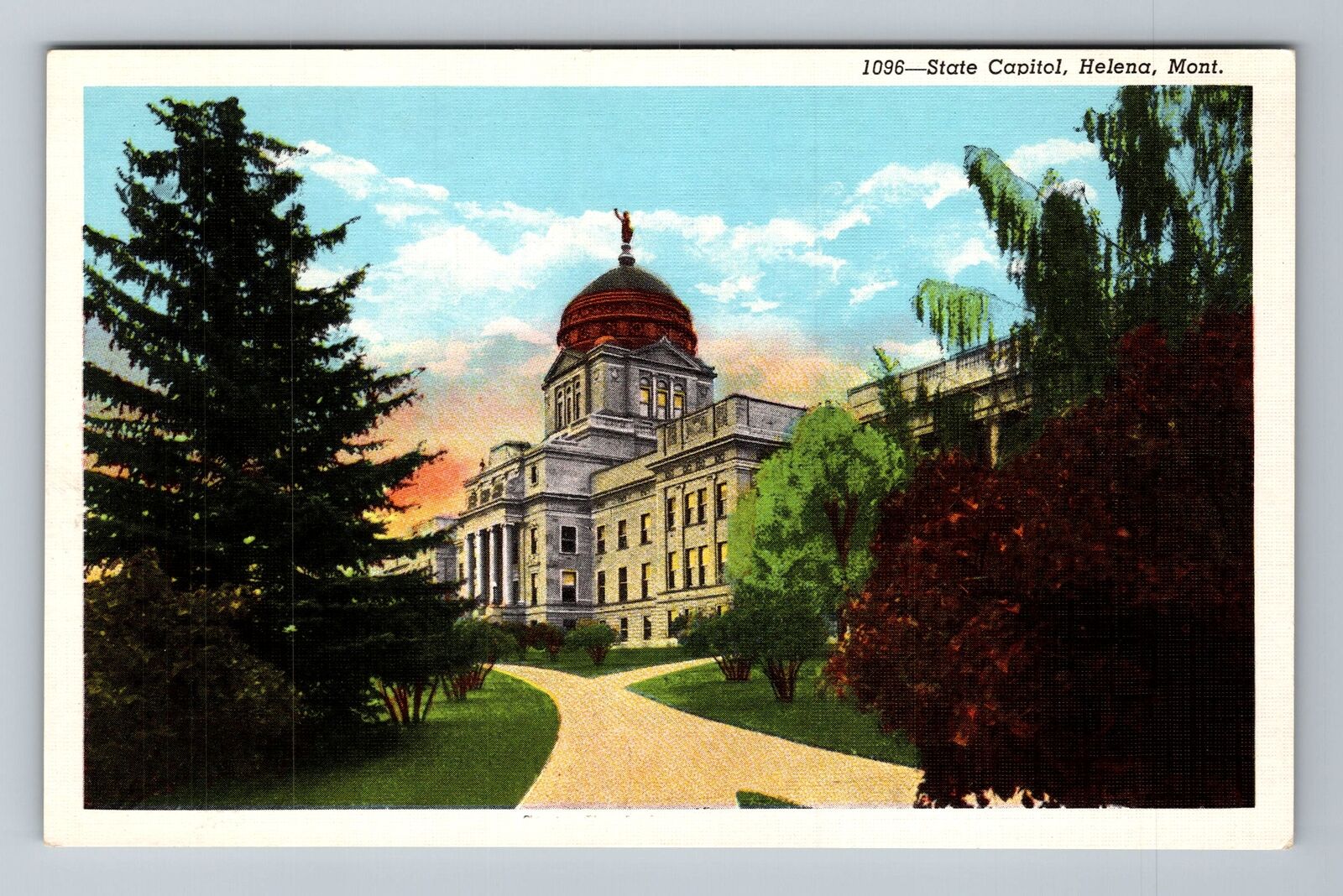 Helena MT-Montana, State Capitol, Vintage Postcard