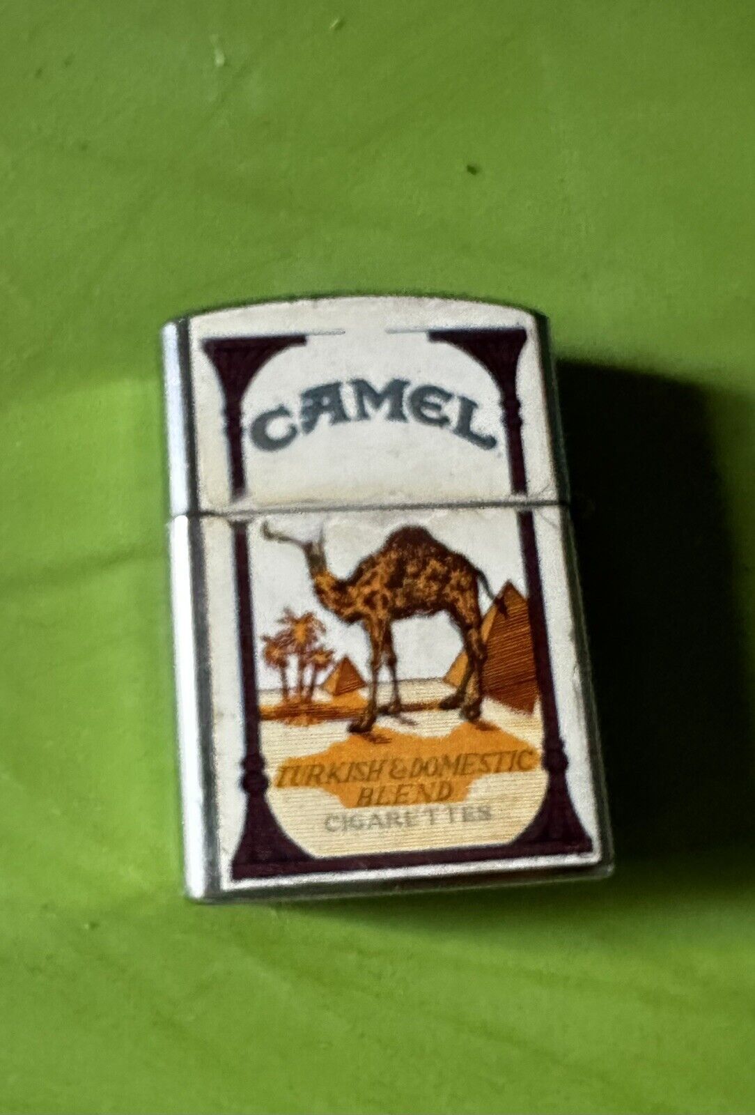 Original 1950\'s Camel Cigarettes, Slim Line, Flip Top, Wind Proof Lighter. Vint