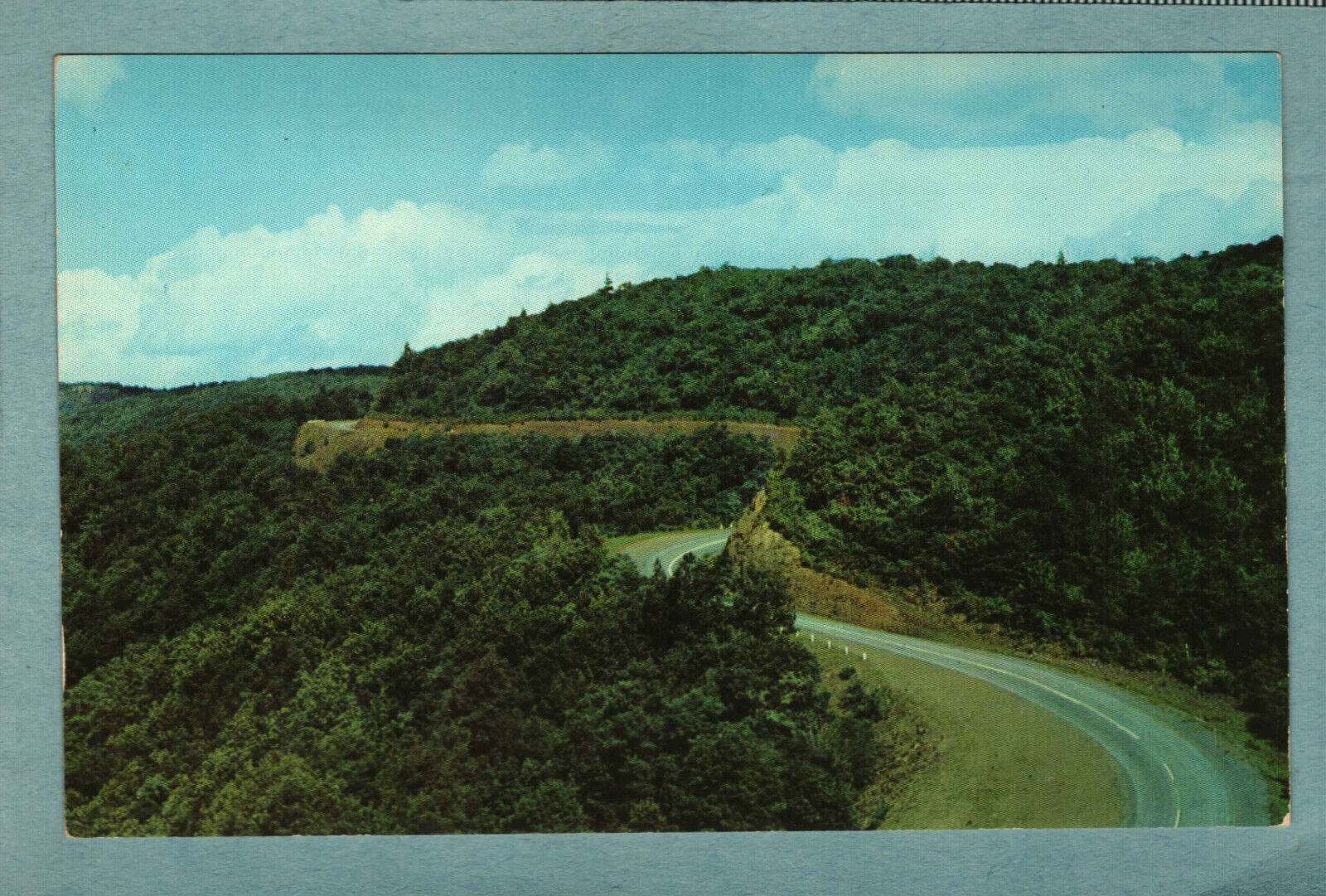 Postcard North Fork Mountain Route 33 Pendelton County West Virginia WV