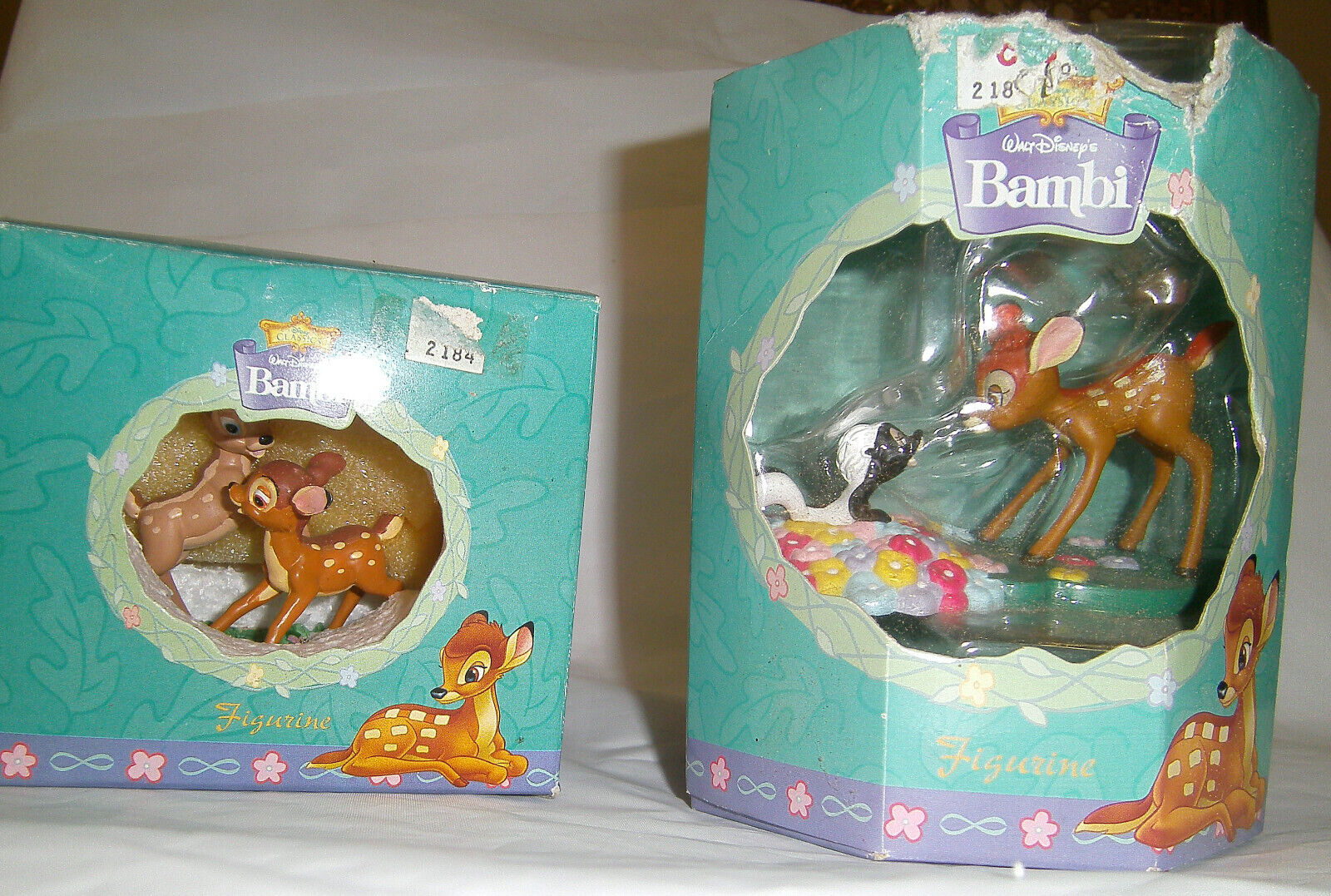 2 Walt Disney Enesco BAMBI / Faline / Flower Skunk Figurines NIB*