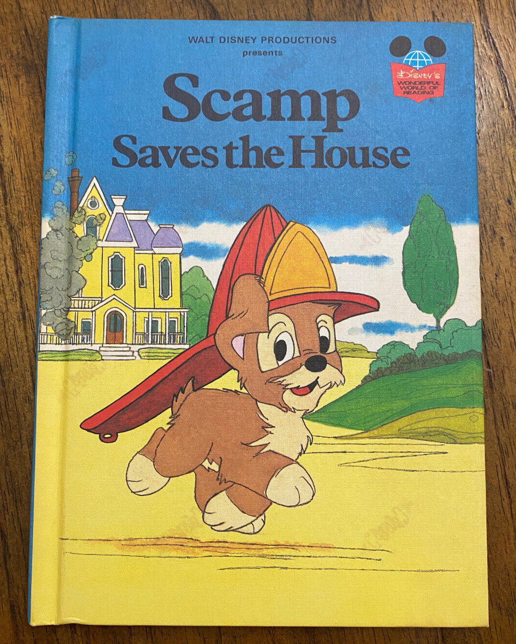 Walt Disney Presents Scamp Saves the House 1980 1st Print Hardcover Book Club