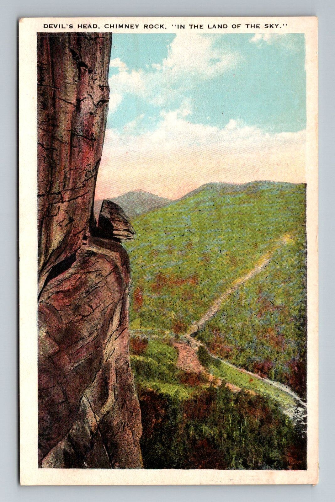 CO-Colorado, Devil\'s Head, Chimney Rock, Vintage Postcard