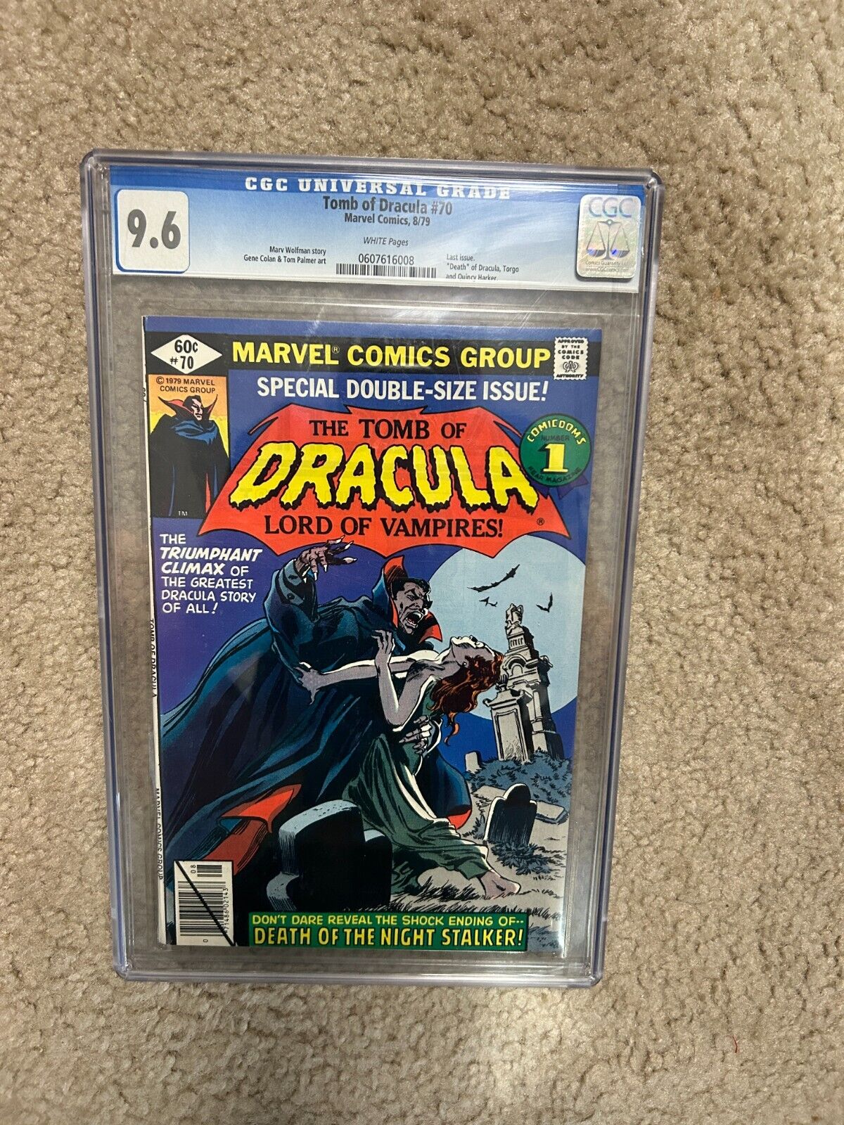 Tomb of Dracula #70 Marvel 1979 KEY - Death of Dracula - Final - CGC 9.6 Cracked