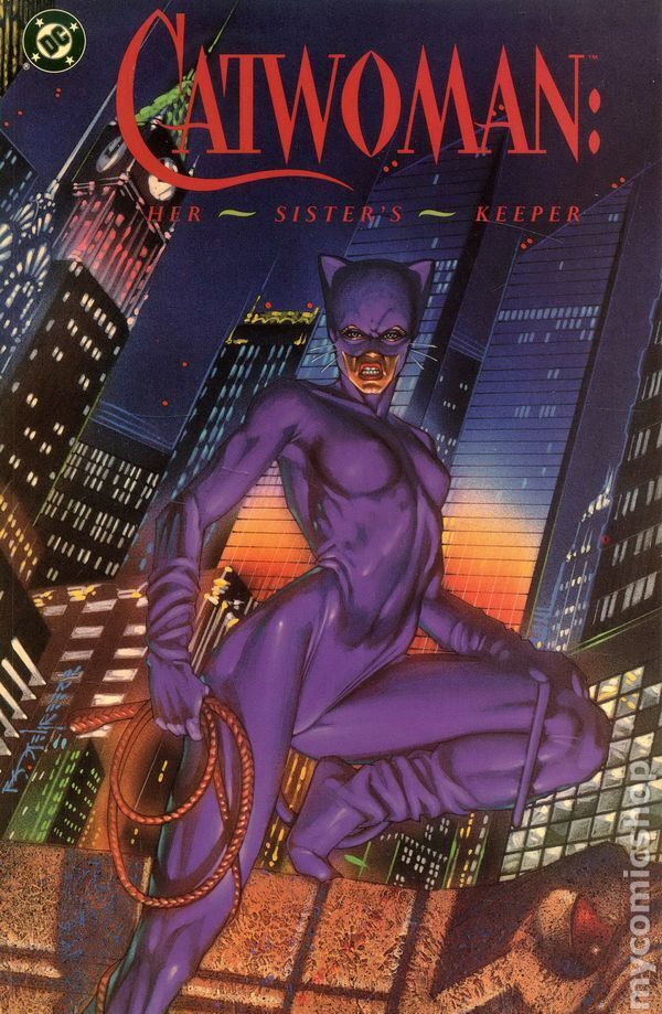 Catwoman Her Sister\'s Keeper TPB #1-1ST VF 1991 Stock Image