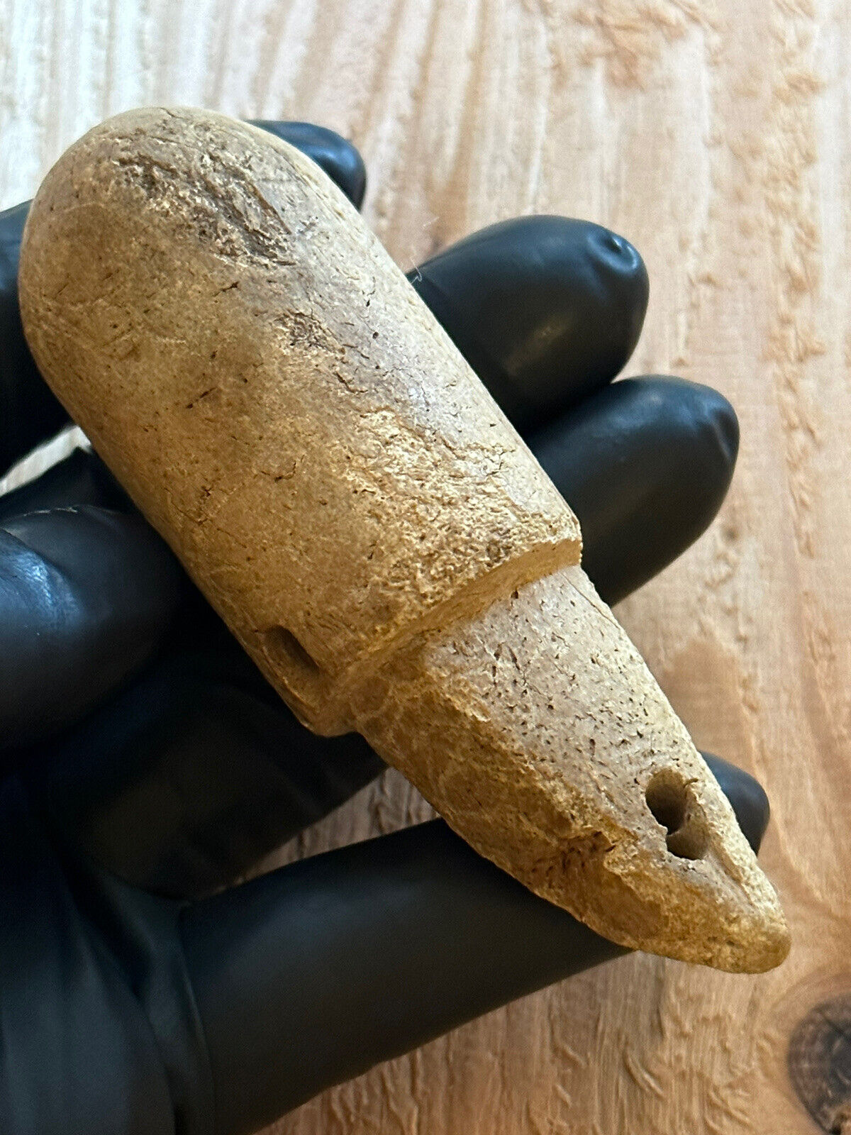 Tomachee Artifacts 👣 ESKIMO INUITS RARE BIG HARPOON TRANSFER SOCKET BERING 🔥