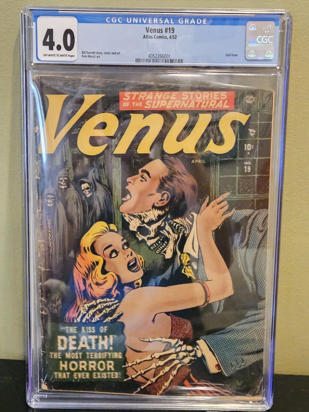 Venus #19 CGC 4.0 Universal Classic Skull Cover Pre-Code Horror Bill Everett 