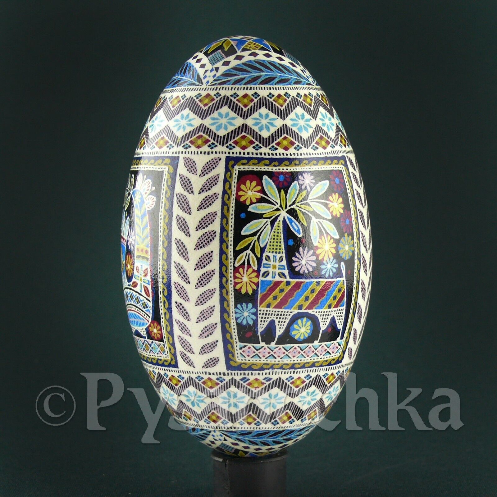 Real Ukrainian Pysanka Goose Pysanky Best by Halyna, Easter Egg. 