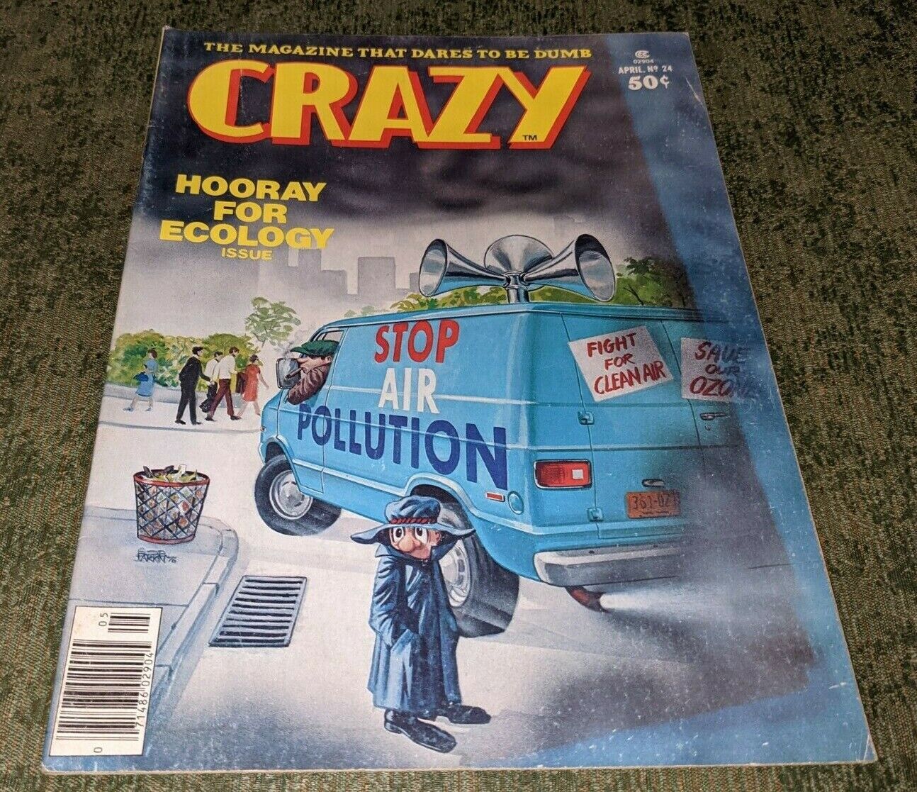 Vintage Crazy Magazine April No. 24 Hooray for Ecology Issue April 1977