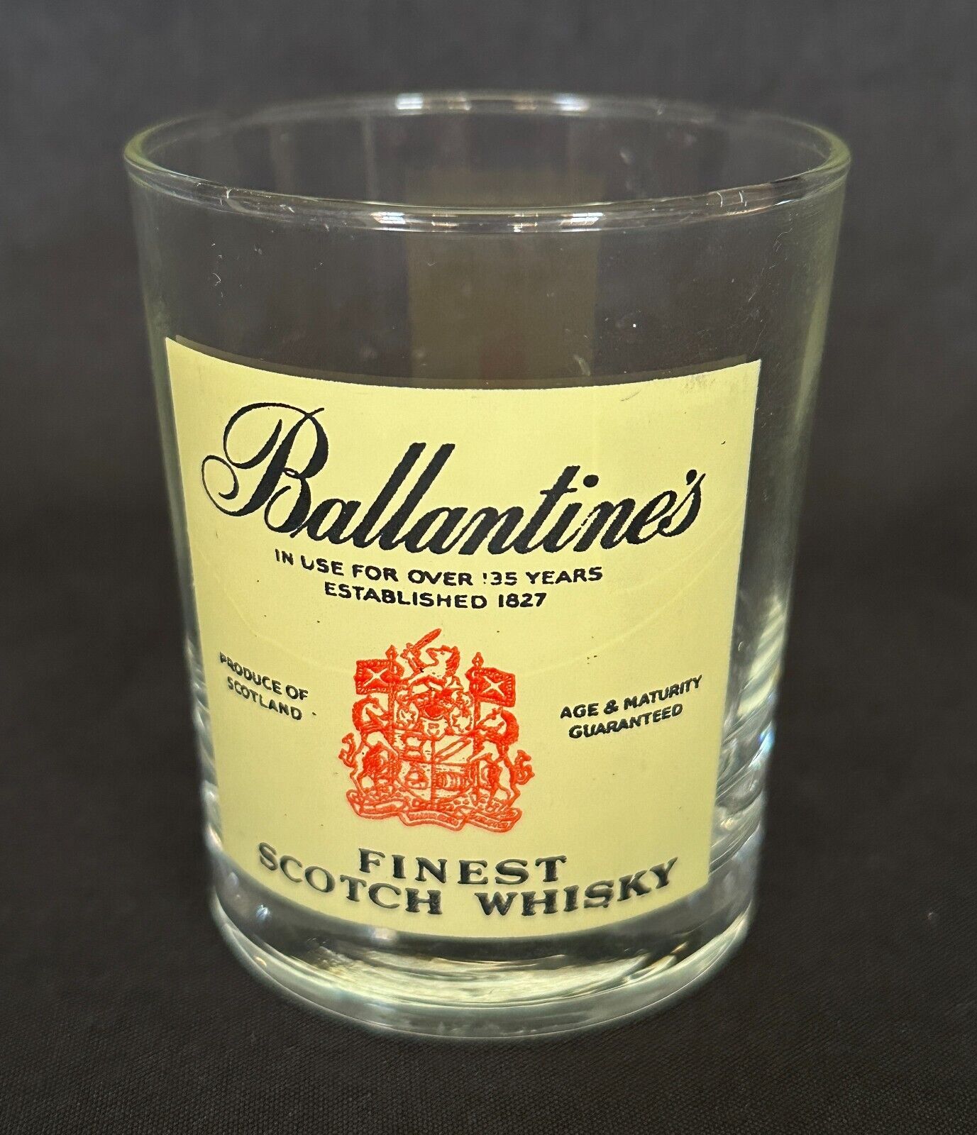Vintage Ballantine\'s Finest Scotch Scotch Whisky Whiskey Glass France Nice
