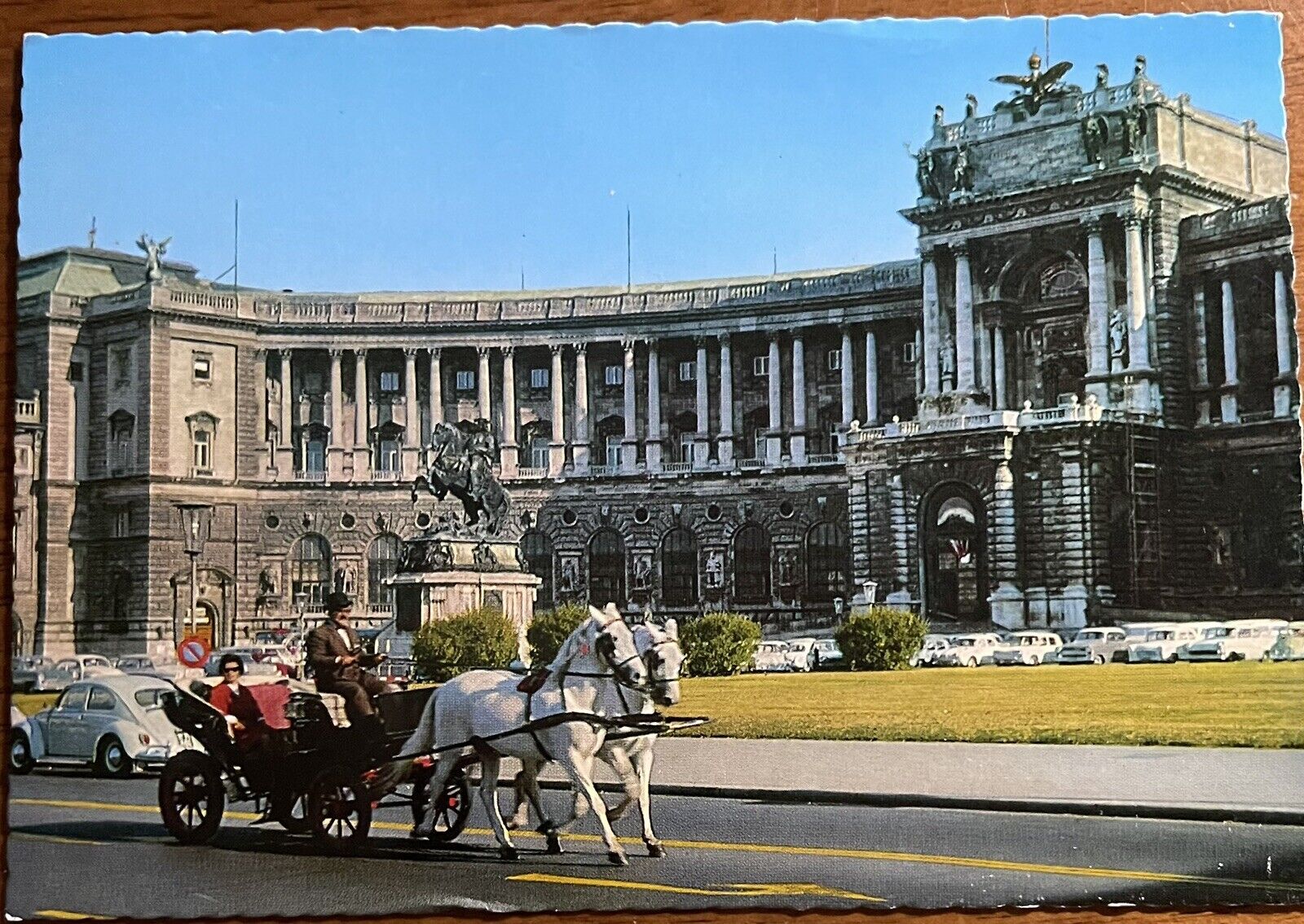 Vintage 1971 Austria New Imperial Castle Vienna Postcard Used 