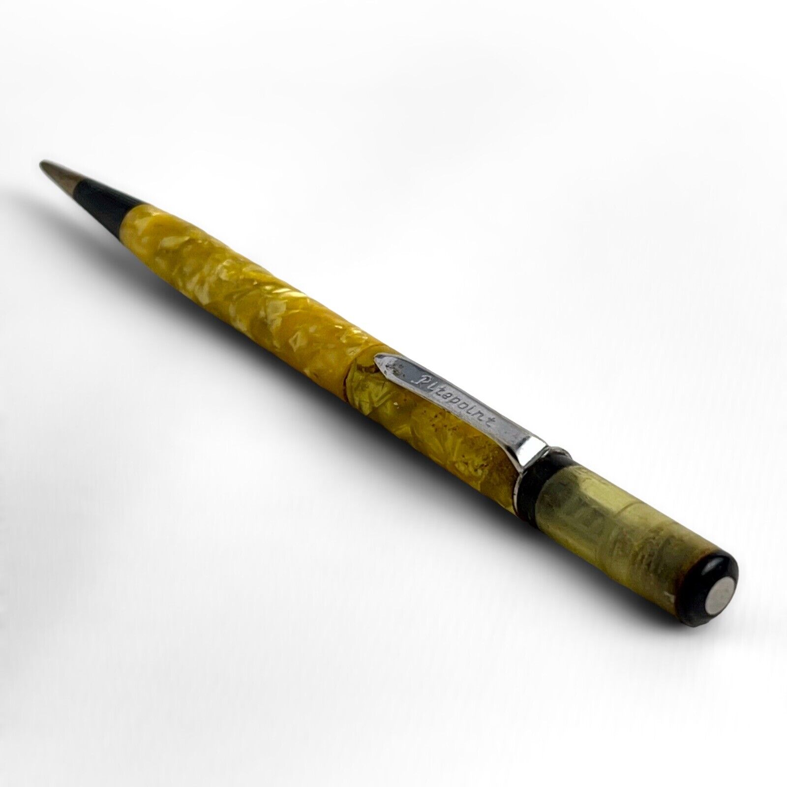 Vintage Ritepoint Cinder Block Floaty Mechanical Pencil Yellow