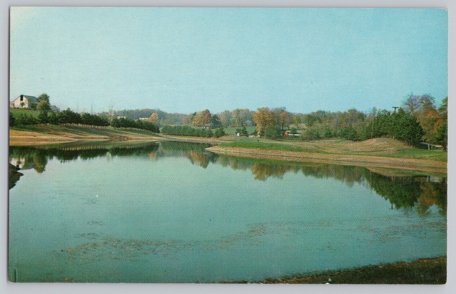 St. Clairsville Reservoir Ohio Postcard Ferren