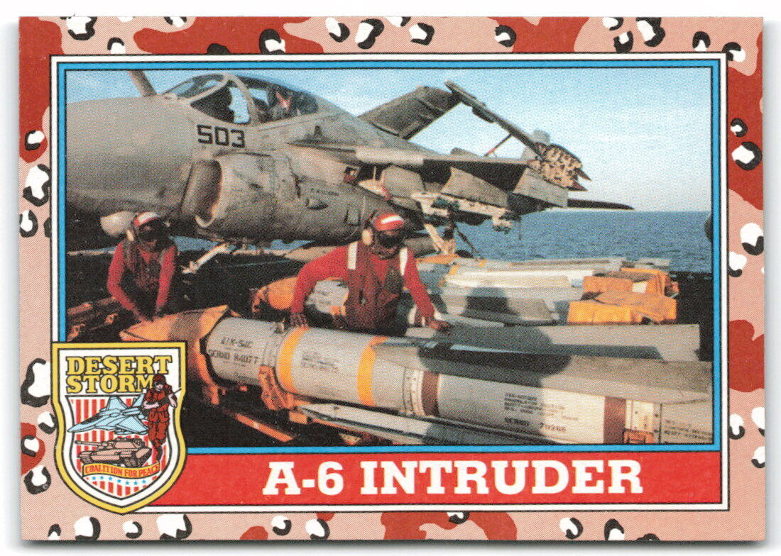 1991 Topps Desert Storm Victory Series 2 #104 A-6 Intruder Military Card 3AG