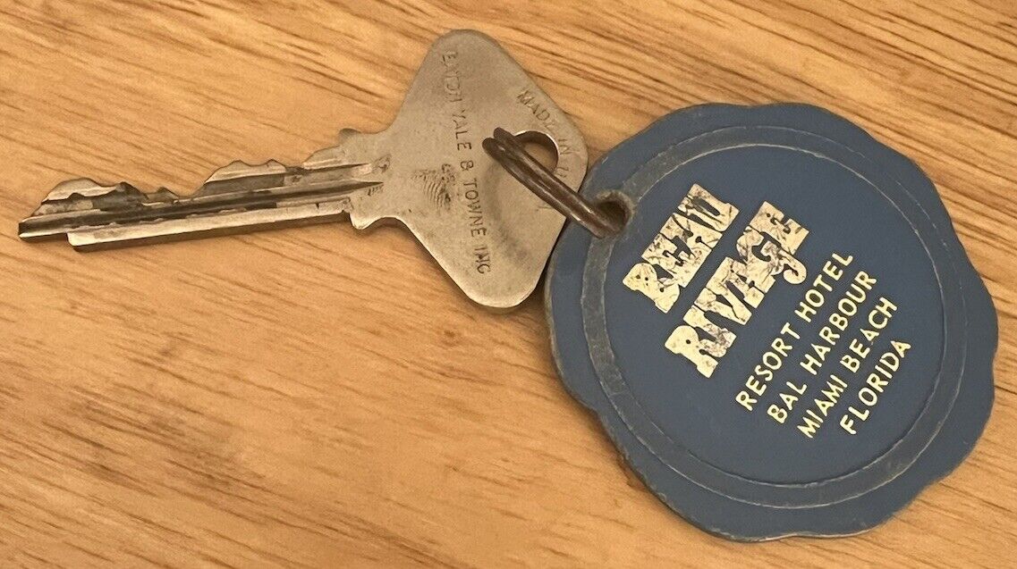 Vintage Hotel Resort Room Key & Fob Beau Rivage Collectible