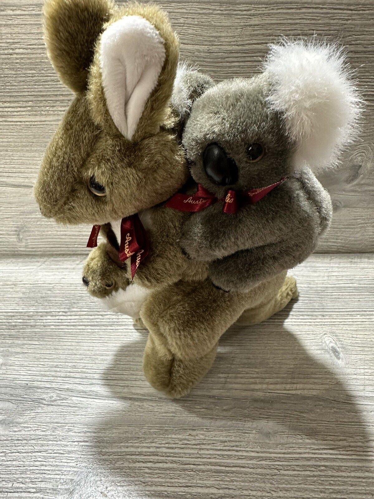 Kangaroo Joey Koala Plush Stuffed Animal Australia With Babies Plush Collectible