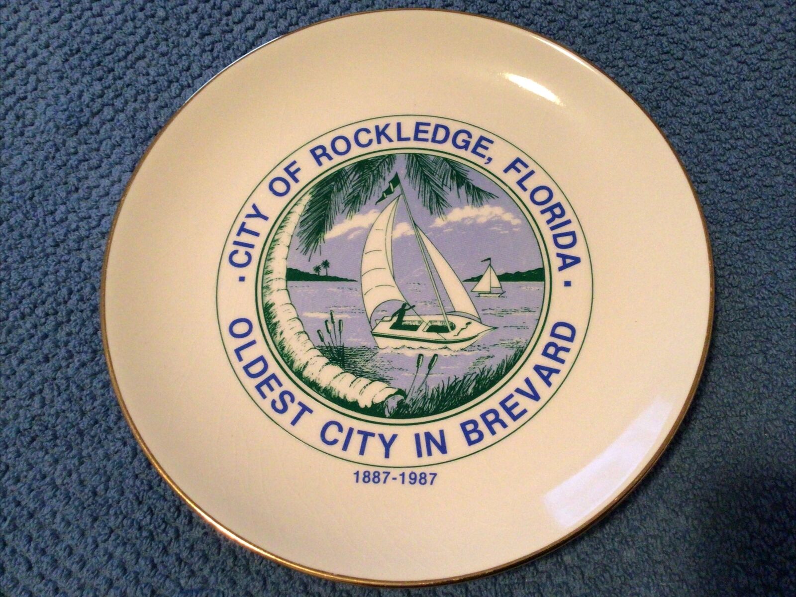 Rockledge Florida 1887-1987 Centennial Plate