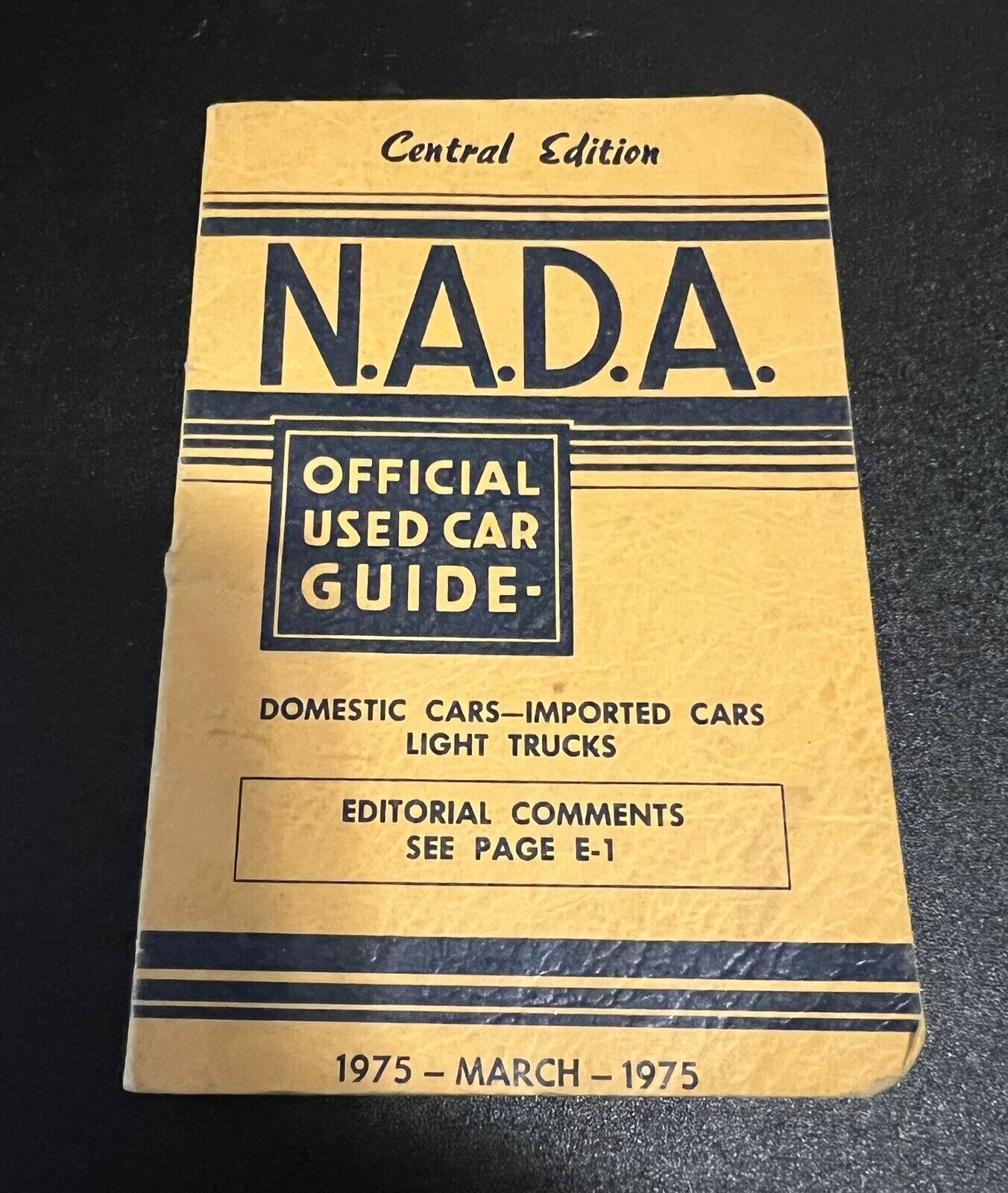 N.A.D.A. Used Car Guide March 1975 Domestic Imported Light Trucks Central