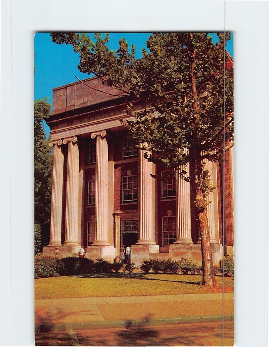 Postcard Bibb Graves Hall at the University of Alabama Tuscaloosa Alabama USA