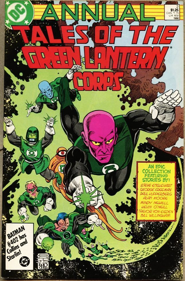 Green Lantern Corps Annual #2-1986 vf/nm 9.0 Tales Of Alan Moore Blackest Night
