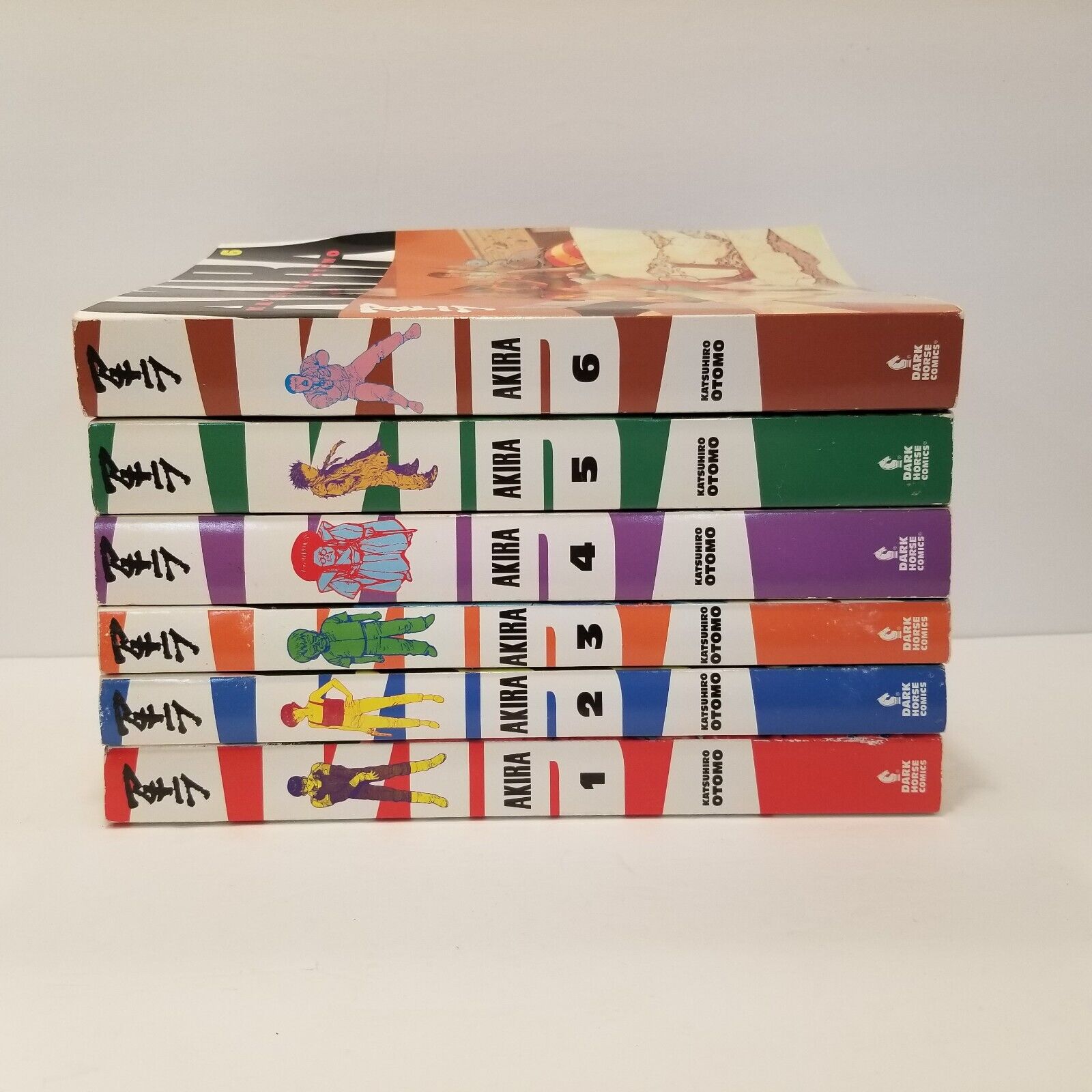 English Akira Manga Volume 1-6 Complete Set Katsuhiro Otomo Kodansha Comics Used