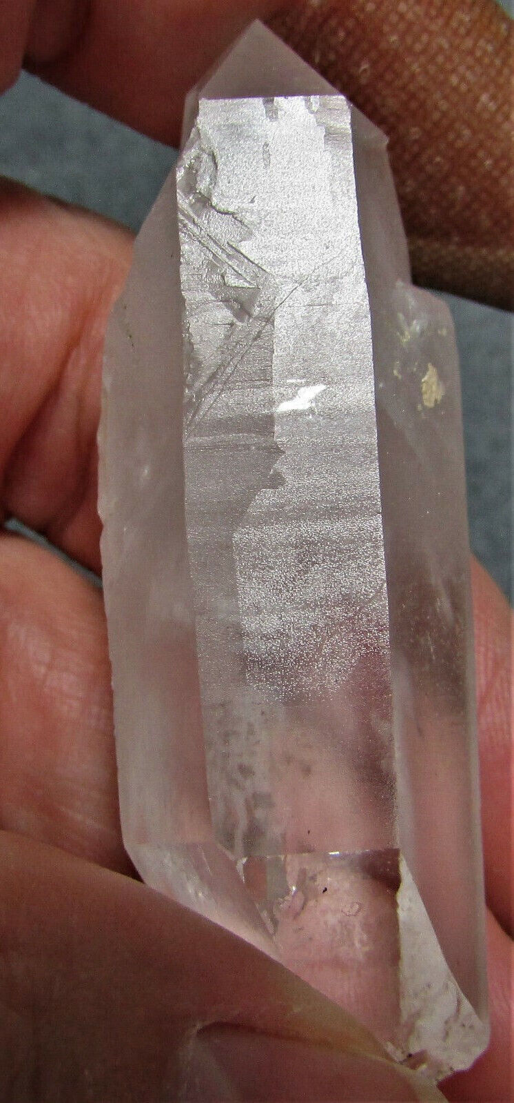 Dolphos Crystal Point from Arkansas Natural Pale Smoky RARE