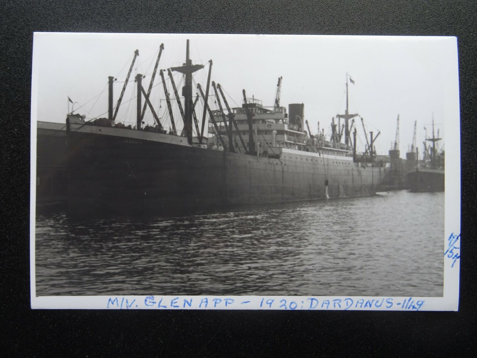 Shipping Cargo MV GLENAPP c1920s RP Photocard
