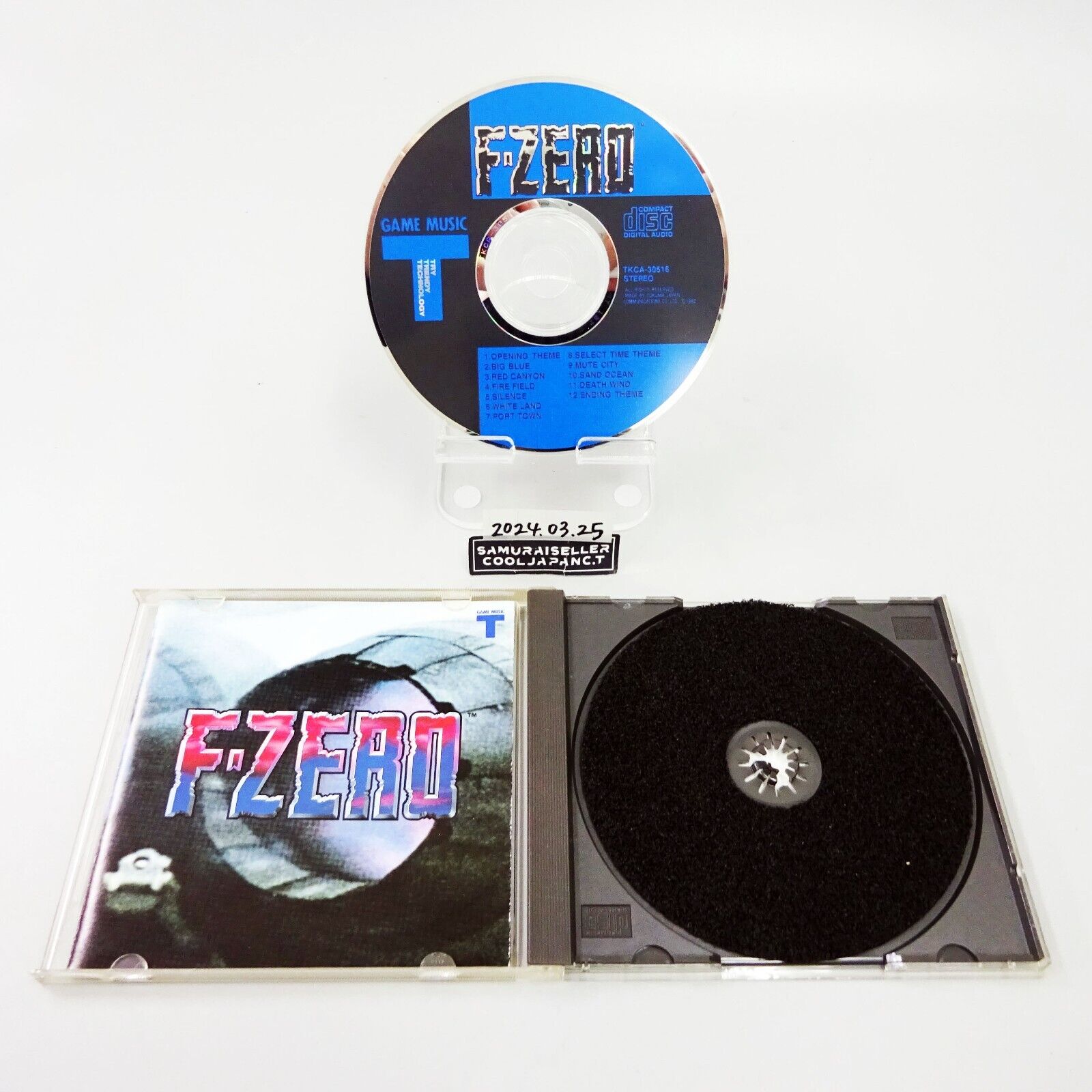 F-zero Music Soundtrack Japanese CD GAME F-zero SNES