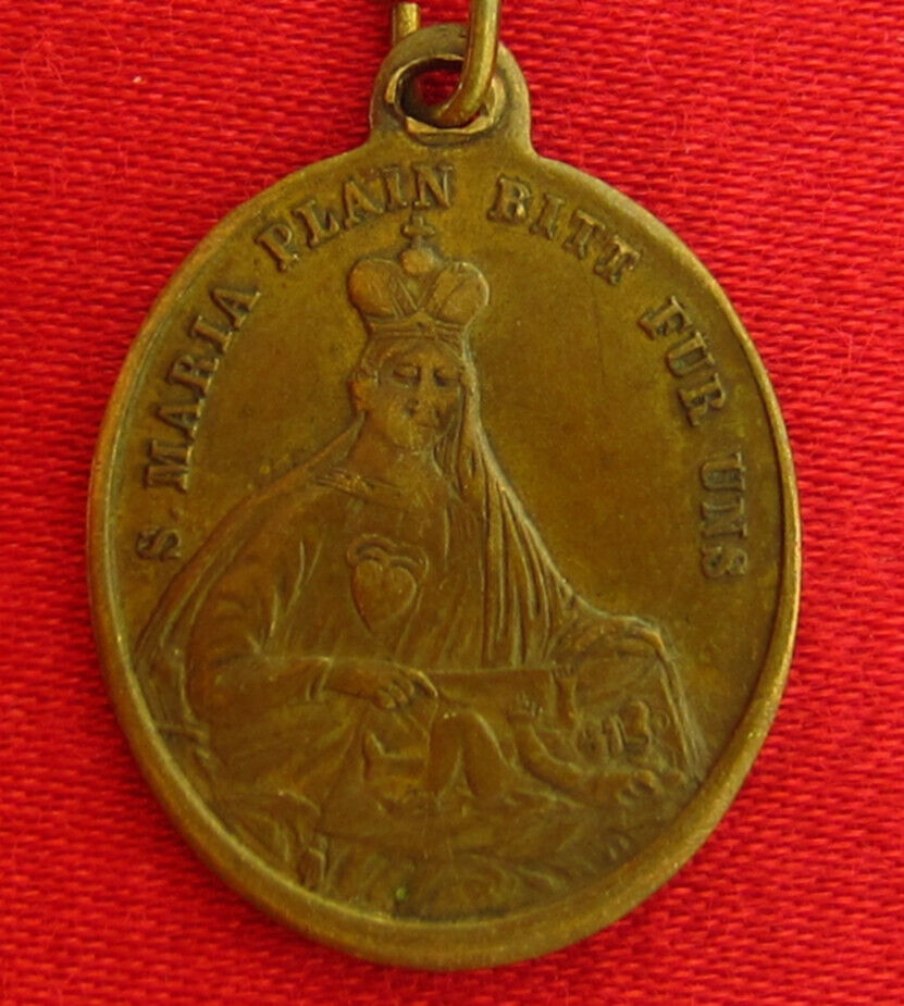 Antique MARY AUSTRIAN Medal MARIA PLAIN CHURCH SALZBURG AUSTRIA KEEPSAKE German