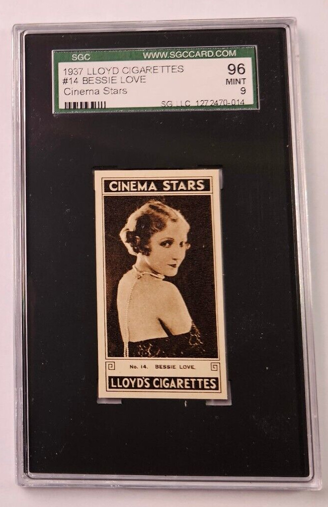 1937 LLOYD & SONS Cinema Stars #14 BESSIE LOVE SGC 9 MINT