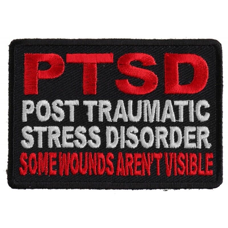 PTSD Patch For Vets - Some Wounds Are Not Visible - 3 x 2 inch