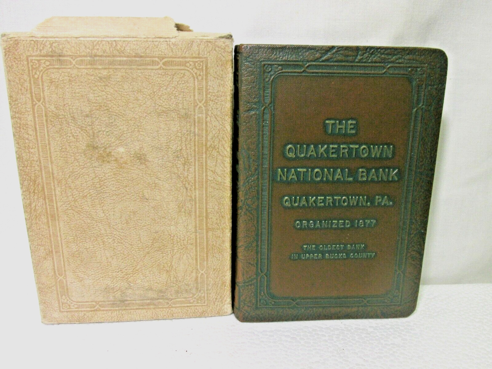 Antique Book Bank Quakertown National Bank of Pennsylvania in Original Box