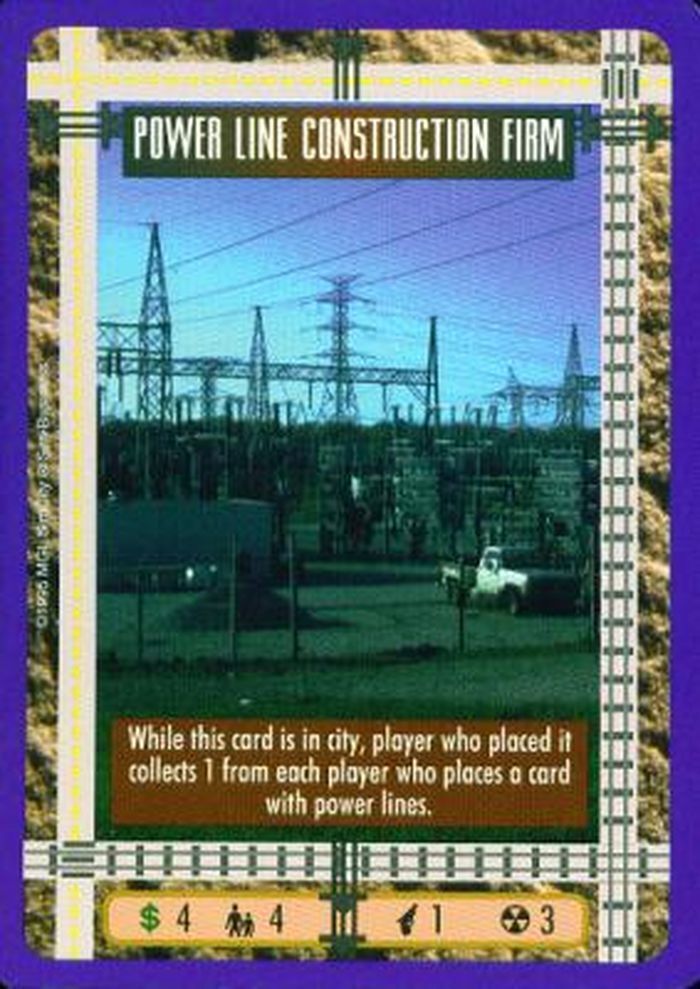 Power Line Construction Firm [Base Set] Sim City TCG