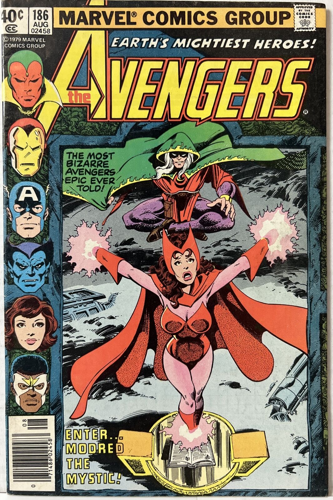 Avengers #186 1979 Marvel Chthon 1st Magda Origin Scarlet Witch FN-