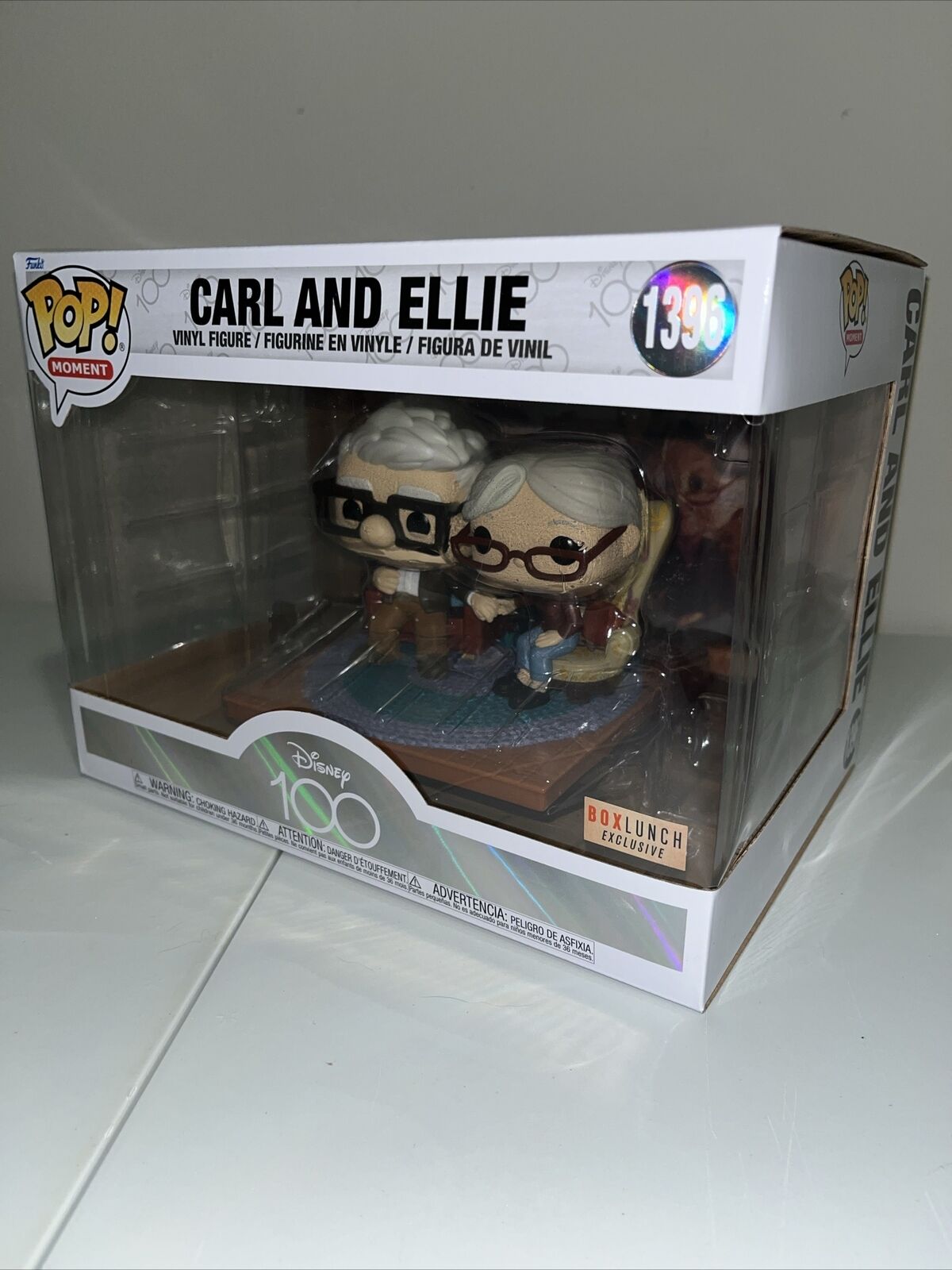 Funko Pop Moment Disney 100 - Up Carl and Ellie (Old) Deluxe #1396 Box Lunch