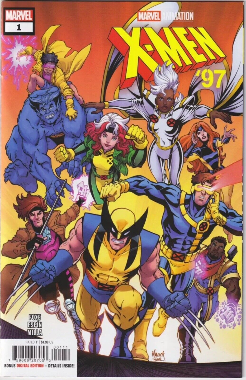 X-MEN '97 # 1 Volume 1 1st Print Todd Nauck Cover A 2024