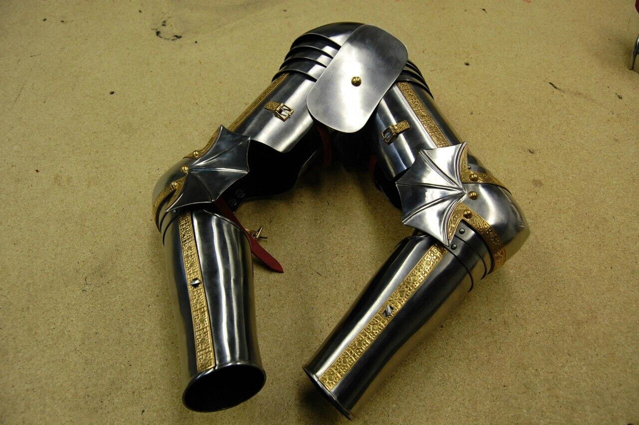 Armor Shoulder Brass Armor Pair of hand guard Steel Full Set Hand Guard